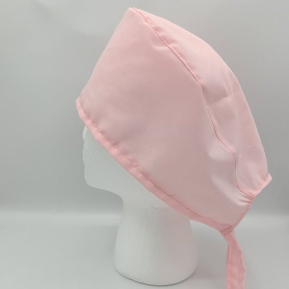 Solid Pale Pink Color Surgical Scrub Cap - Picture 1 of 3